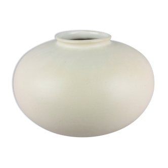 Vase blanc Carstens en céramique vintage 1960