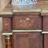 Napoleon III sideboard, rosewood and floral marquetry, 19th century