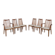 Mid-Century Teak and Fabric Dining Chairs by Leslie Dandy for G-Plan, Unite