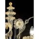 Verre de Murano italien Ca’ Rezzonico – Design floral en or fait à la main