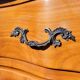 Louis XV style crossbow commode in cherry wood