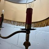Lampadaire vintage "doré" à franges b 55 h 160