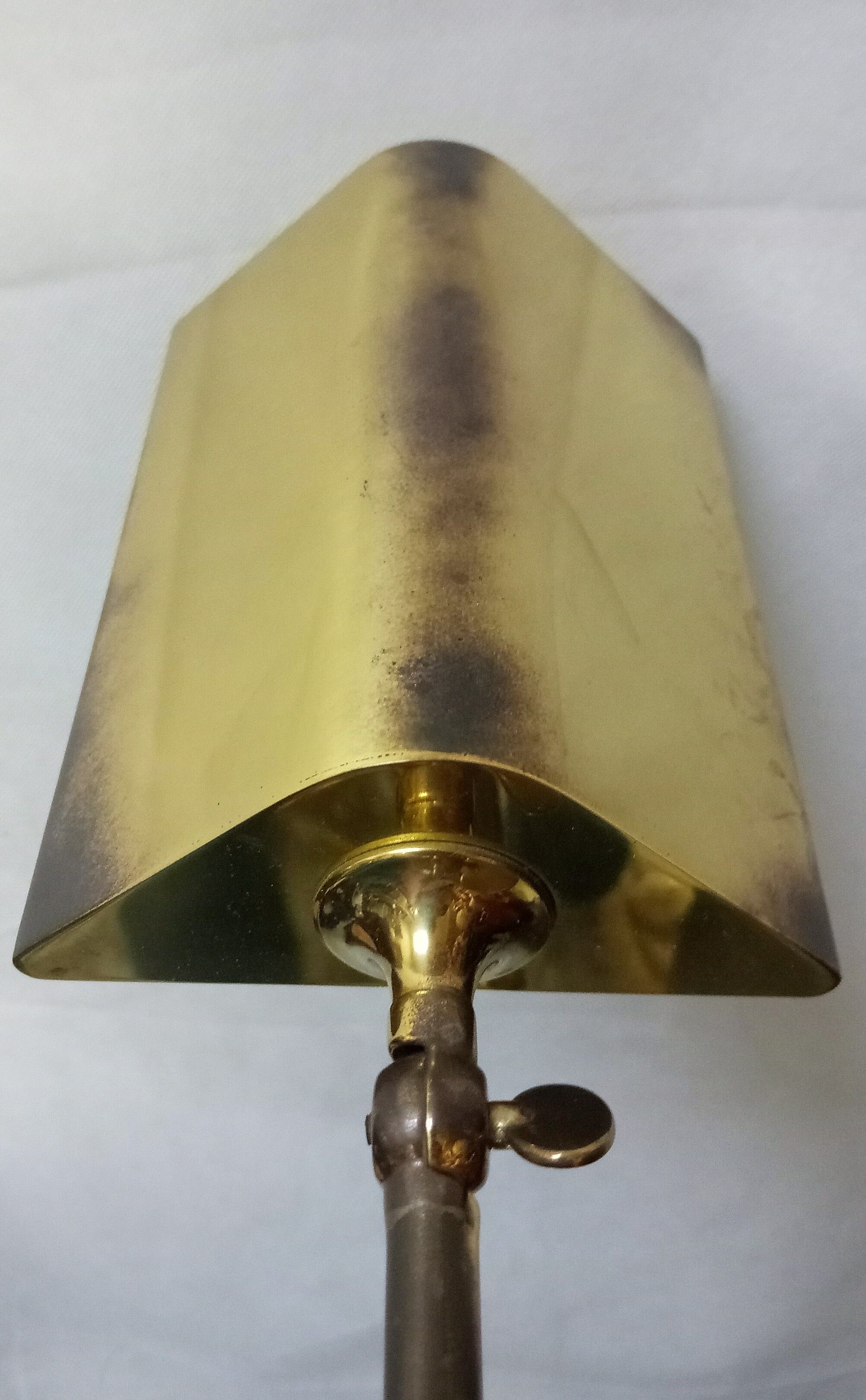 adjustable brass floor lamp by Florian Schulz for Interline, germany 70s