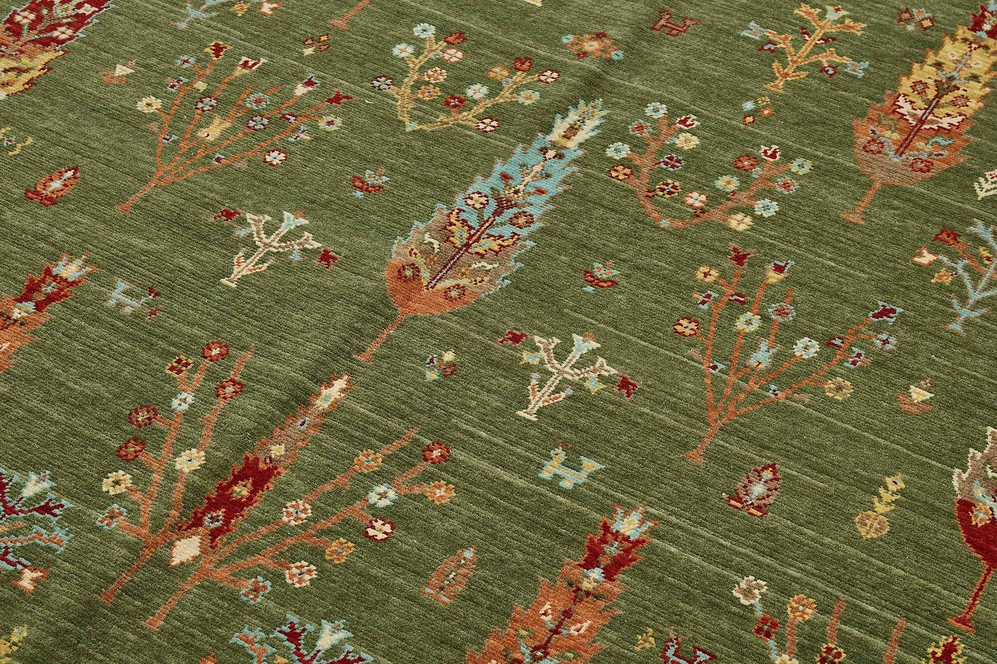 Turkish Handcrafted Loom Oushak Rug 204 cm x 302 cm