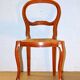 Lot of 6 chairs and table in cherry wood