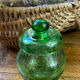 Bubble glass bonbonnière, blown, Biot