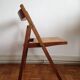 Chaise pliante cannée
