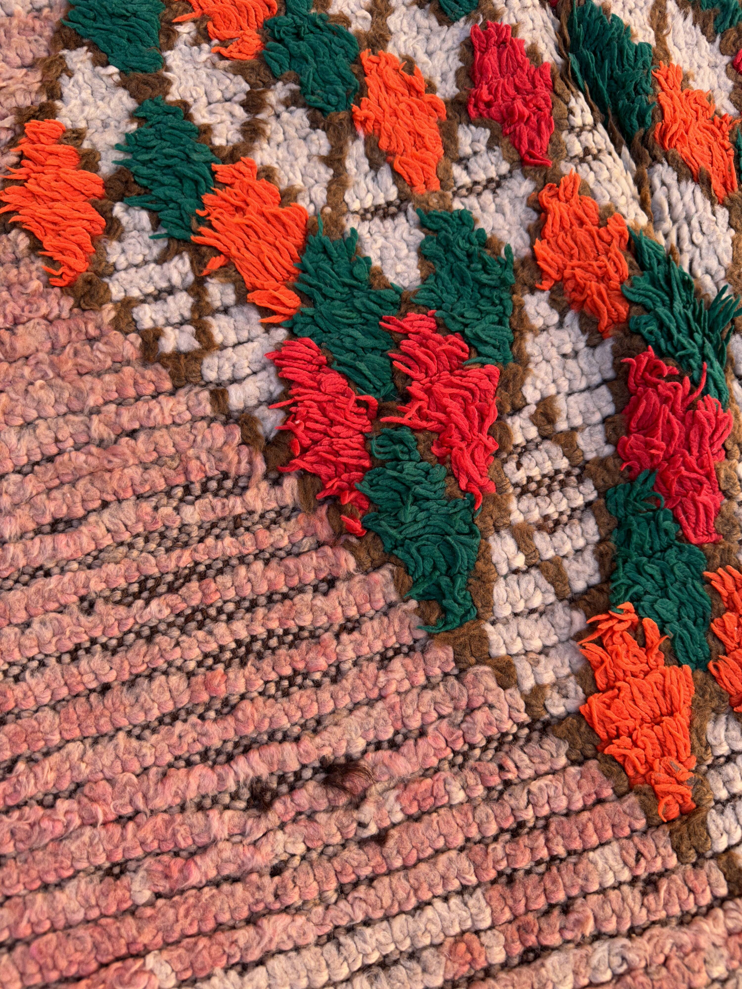 Colorful Boujad Moroccan rug - 121 x 290 cm