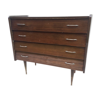 Commode vintage pieds compas  1960