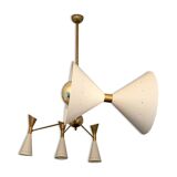 Mid-century italian asymmetrical ceiling lamp