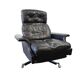 Vintage black leather armchair / lounge chair / relax seat