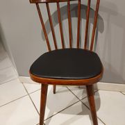 Set of 4 chairs of Bistrot Baumann model 740V, 1960