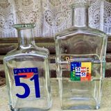 set of 2 old advertising decanters Pastis 51