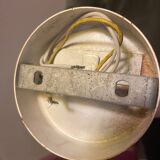 Pair of 80s metal wall lights