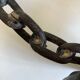 Brutalist beaten iron chain bougeoir 1970