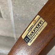 Coat rack swivel parrot Baumann bistro style 1960 curved wood
