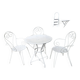 Salon de jardin en fer forgé , 1 table + 3 fauteuils