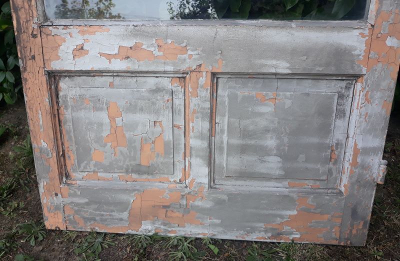 Old glass door 78.5x220.8cm