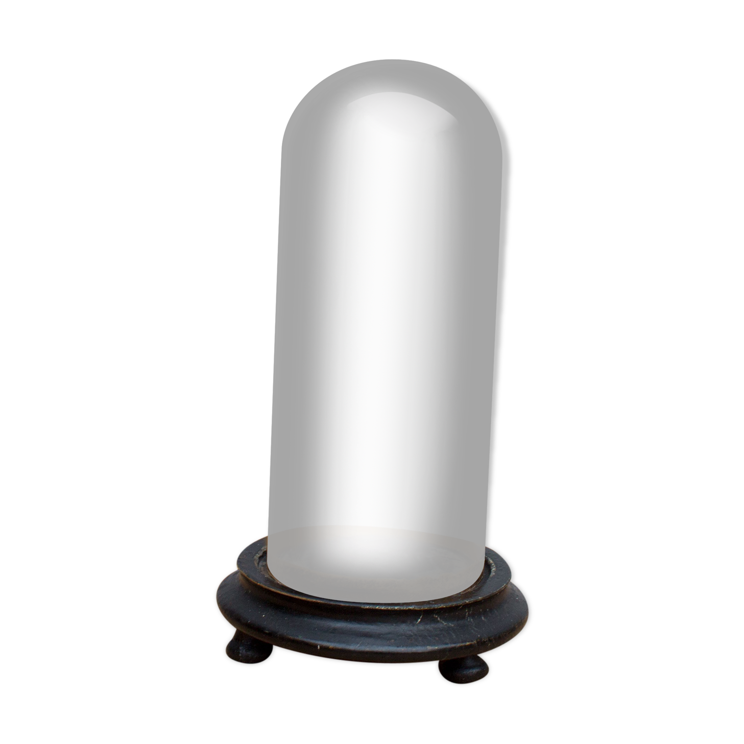 Ancient round glass globe 21 cm