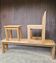 Maison regain set of 3 pieces in solid elm from the 70s and 80s.