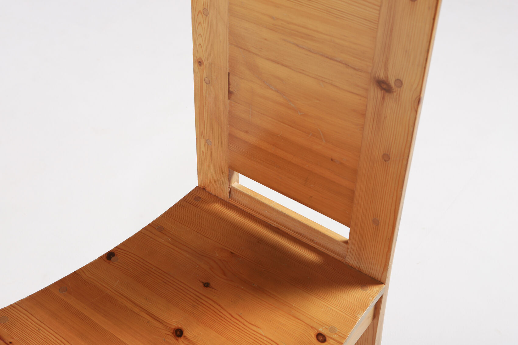 Set of 6 Swedish solid pine chairs by Sven Larsson Möbelshop