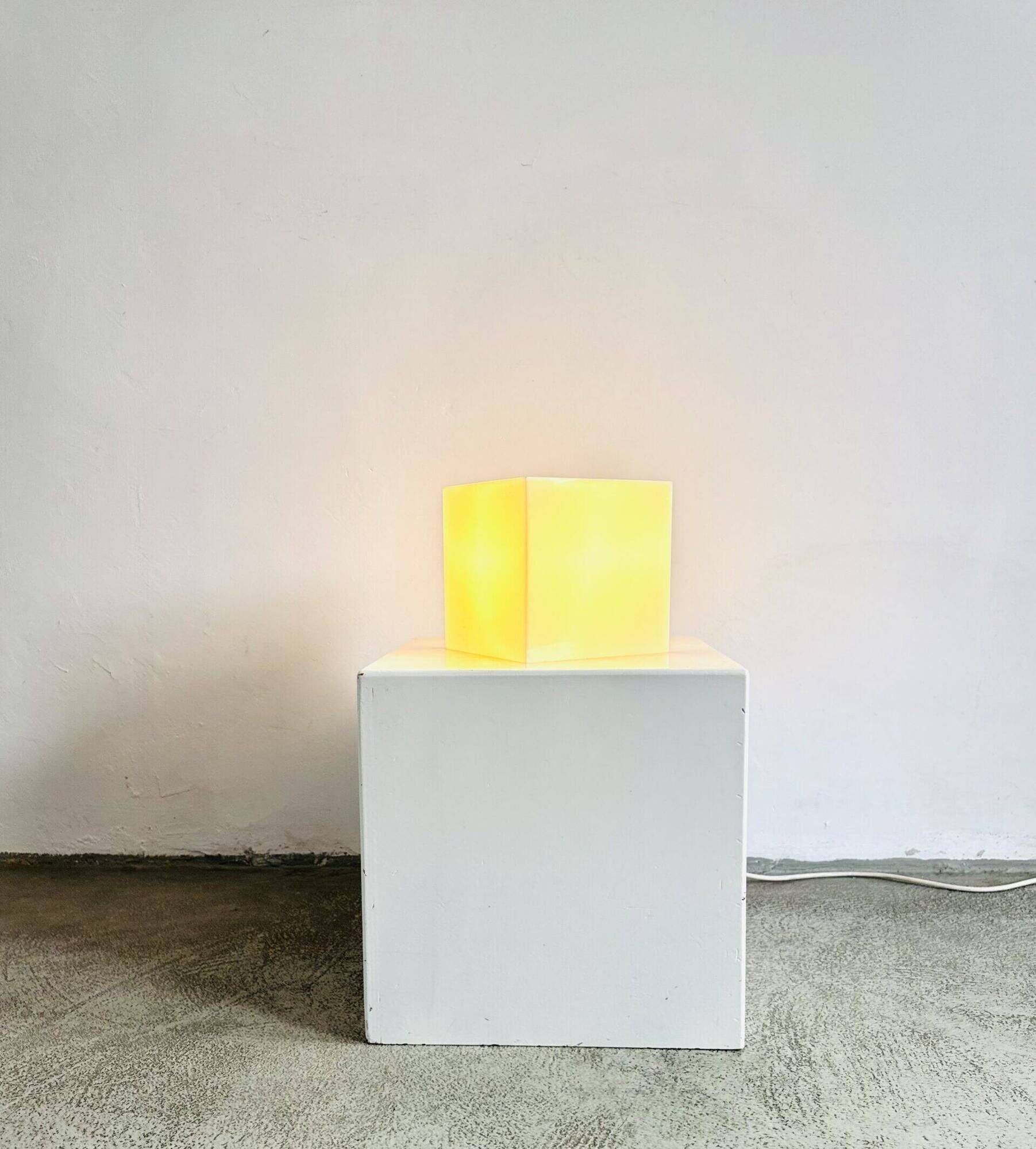 Cube Shaped Table Lamp By Harco Loor For Harco Loor Design, The Netherlands 1980S