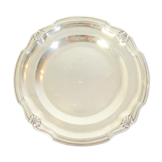 Victor saglier silver metal round dish