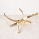 Brass and smoked glass italian coffee table, 1970s