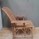 Chaise longue en osier d epoque 1900