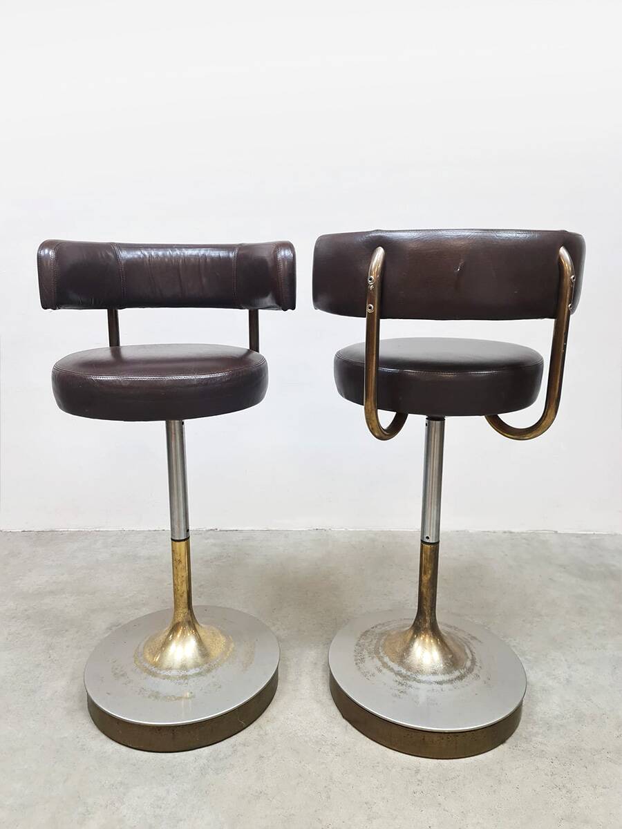 6 tabourets de bar Jupiter vintage par Borje Johanson, Suède