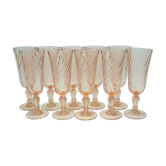 Set de 10 flûtes “rosaline”