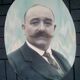 Old photo, large oval portrait 1936