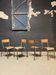 Lot de chaises d’école Mulca patiné graphite