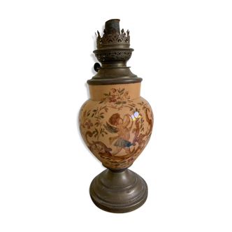 Foot oil lamp