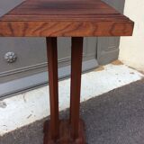 Vintage 1940 vintage mahogany art deco pedestal