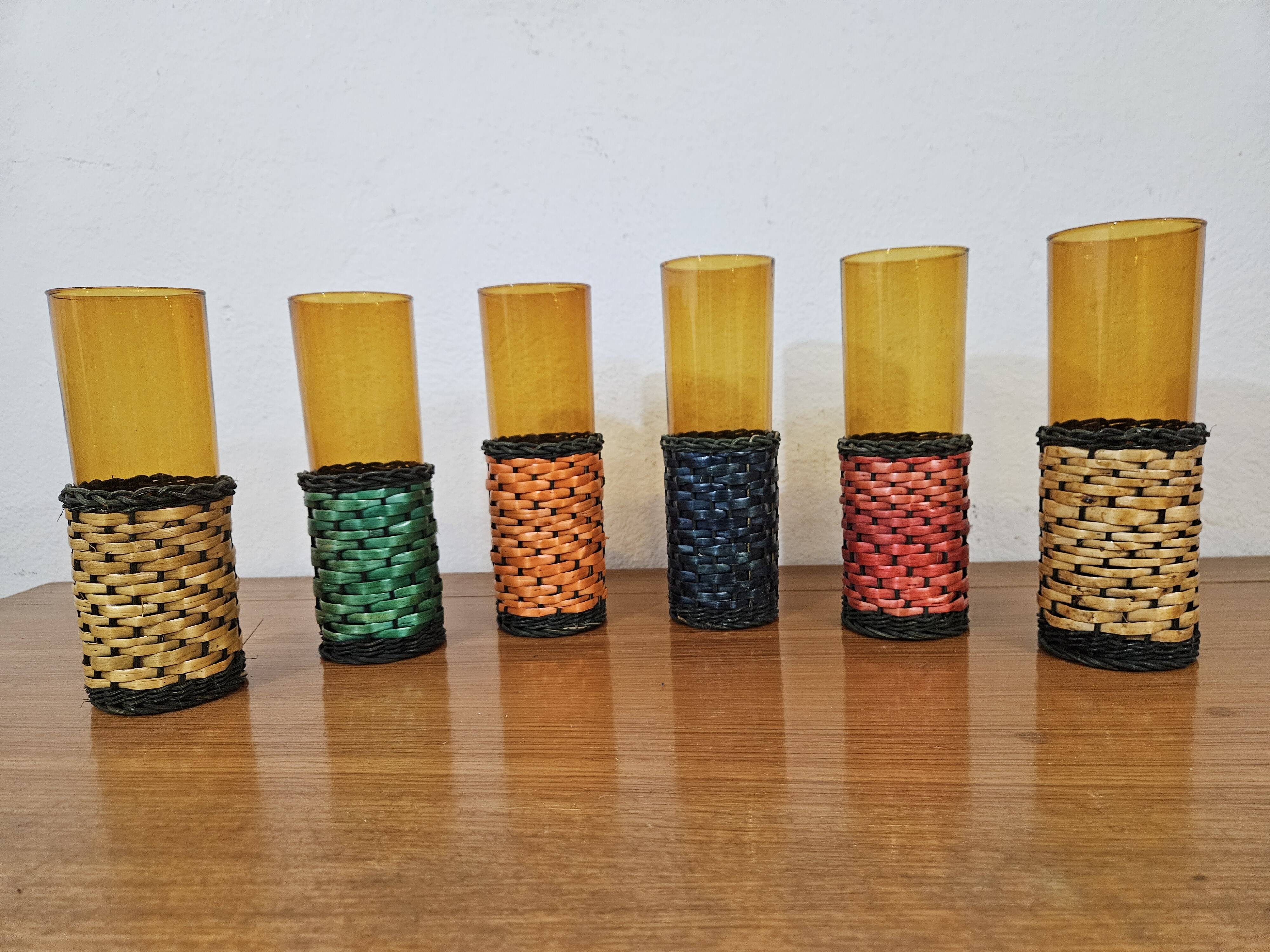 Large vintage glasses - 70's design