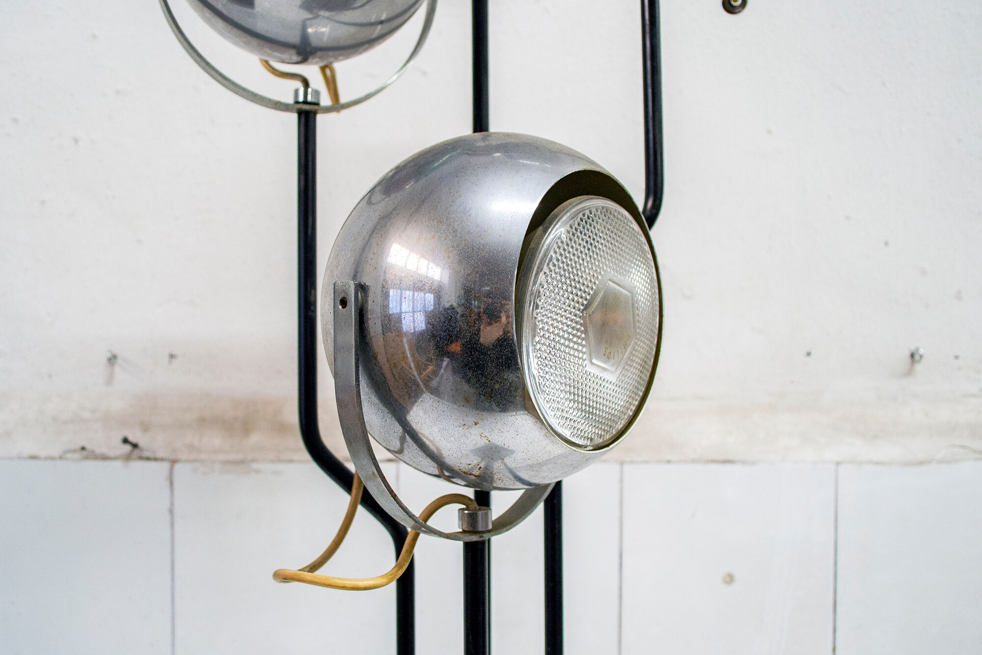 Goffredo Reggiani lamp for Reggiani, double ignition, coloured lights, Italy, 1960s