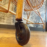 Vintage rattan crib