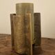 Bougeoir brutaliste'60-'70  en bronze ciselé