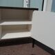 Wooden Sideboard - "Stollenlinie Brasilia" - German - 1960 - White - Black
