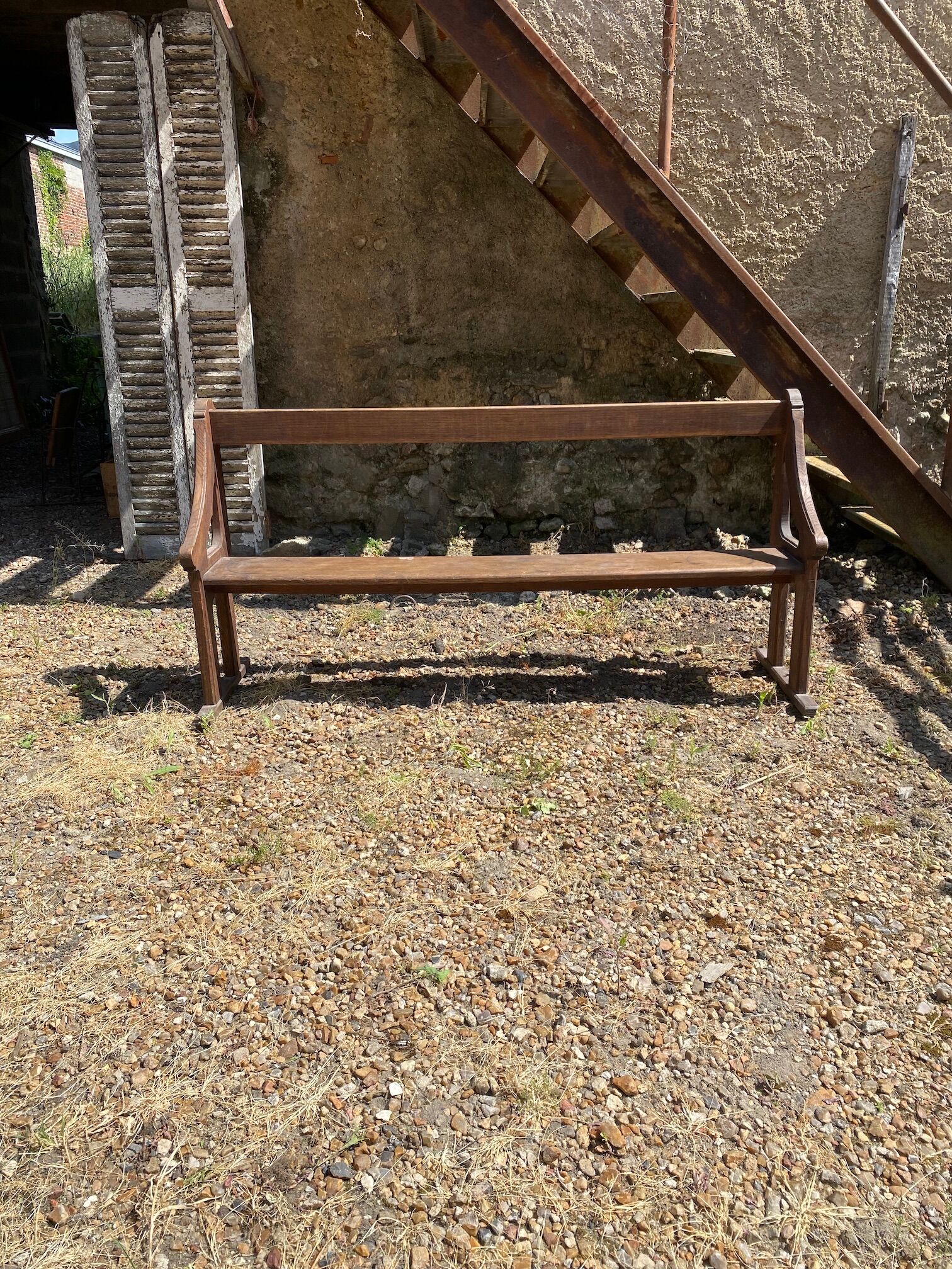Old church pew