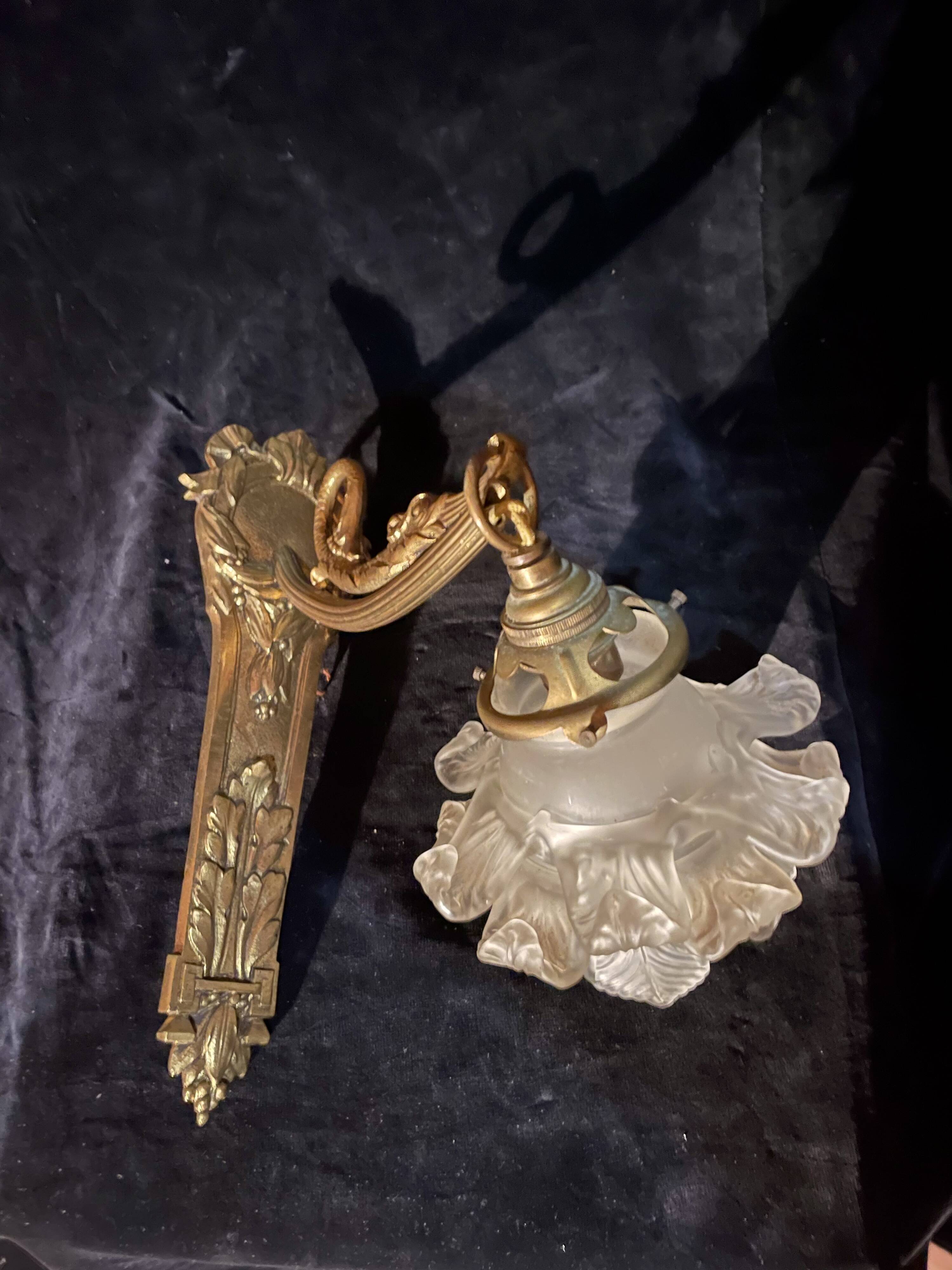 Wall light, Napoleon III style, 1930s.