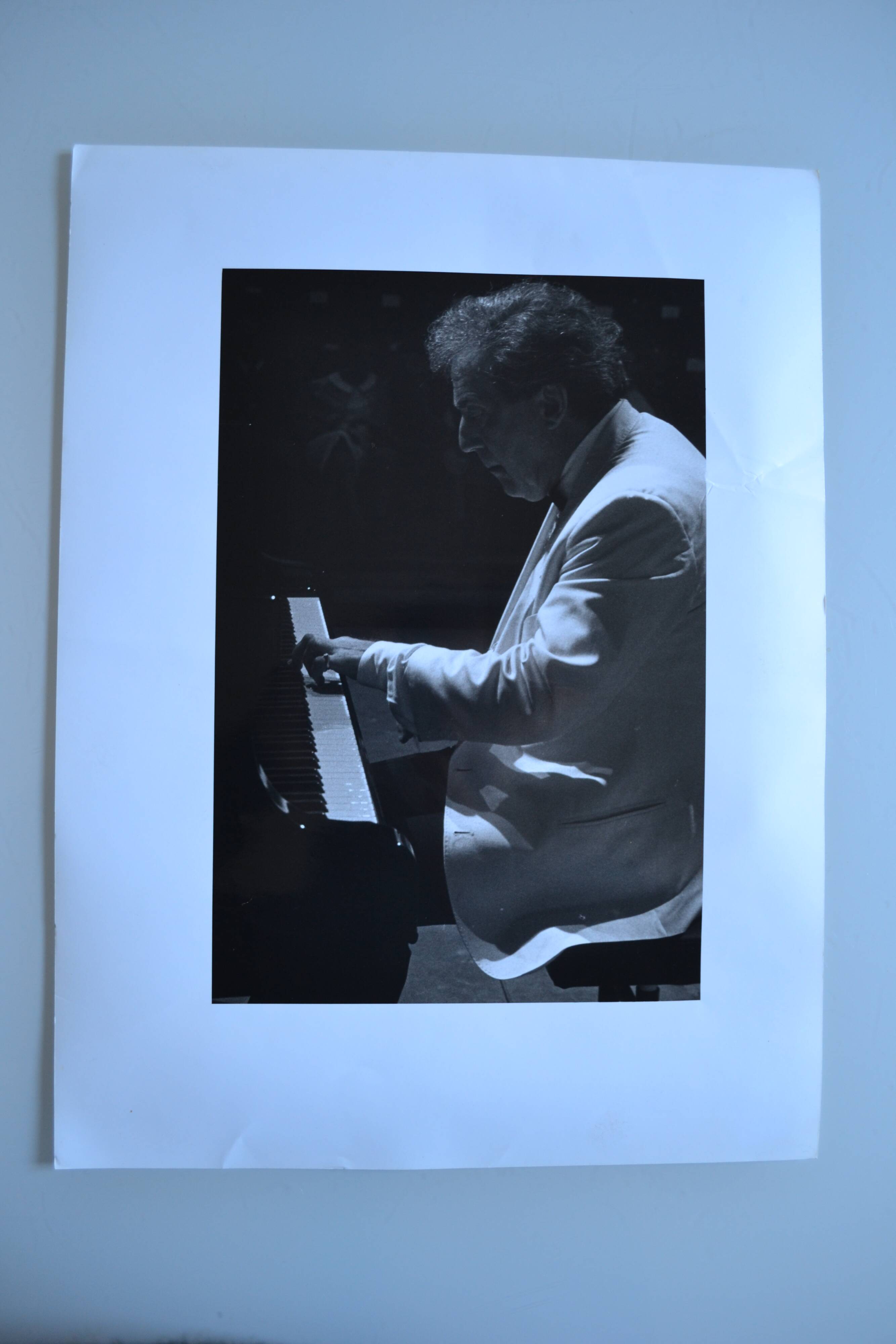 "piano pianist" original anonymous black & white photo