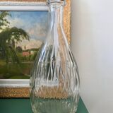 Carafe en verre taillé