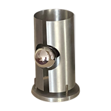 "Space age" lamp 1970 Curved aluminium.