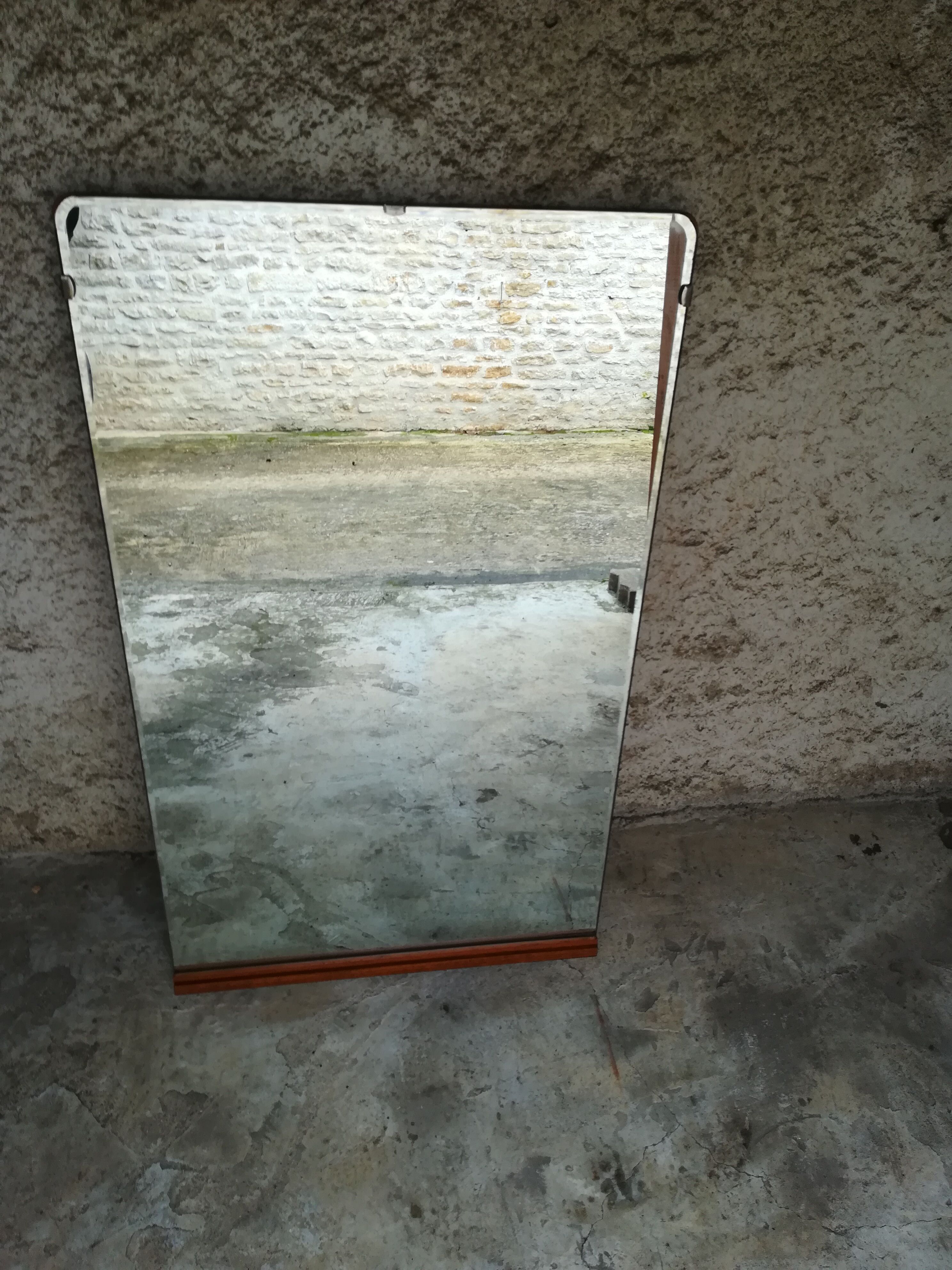 Scandinavian mirror 60's 103 cmx62 cm