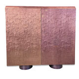 Burl bar cabinet by Giovanni Offredi for Saporiti, 1970s