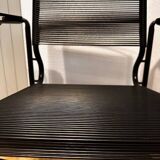 Vintage black Spaghetti armchair Giandomenico Belotti for Alias, model 109