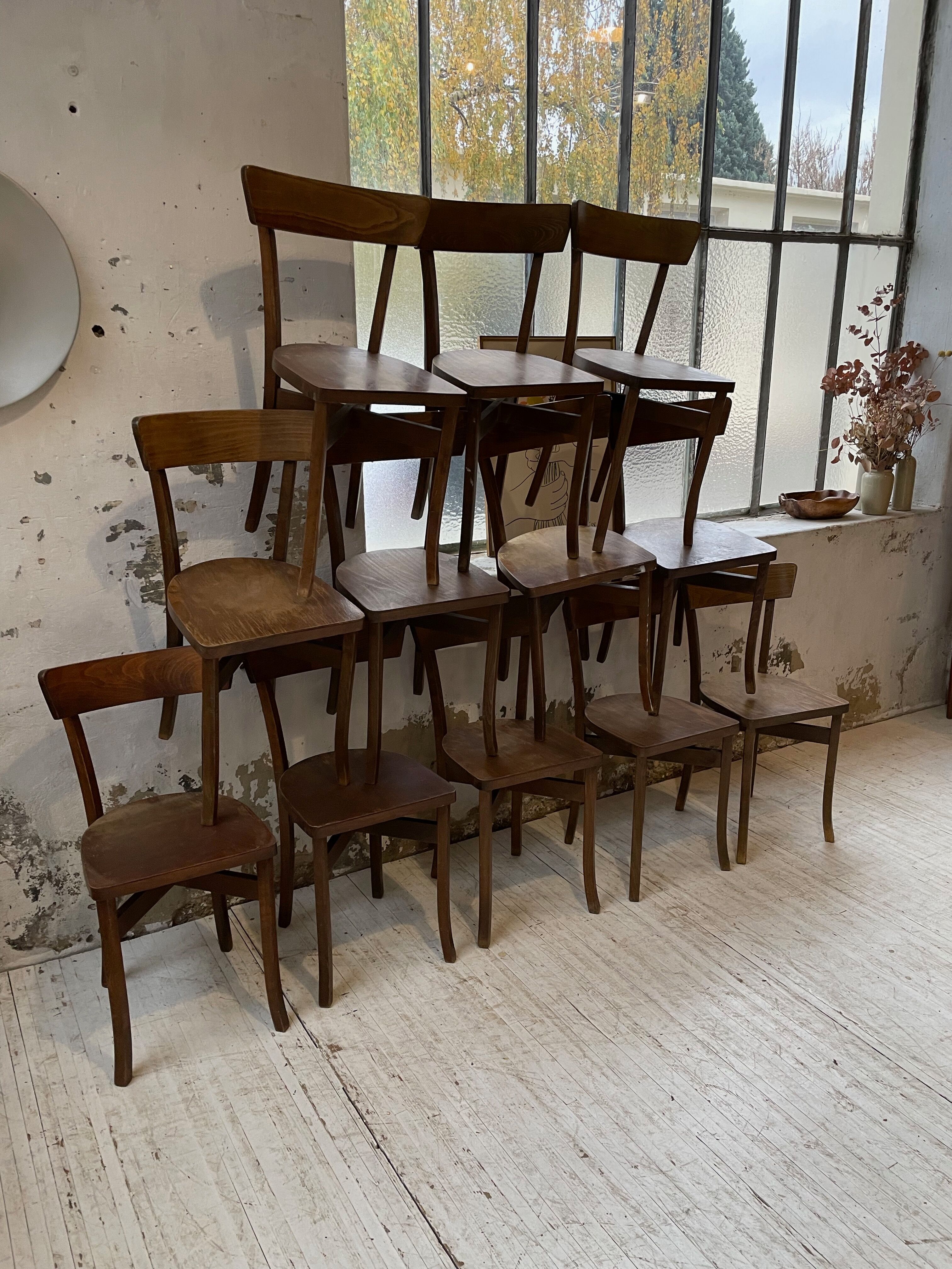 12 Baumann bistro chairs