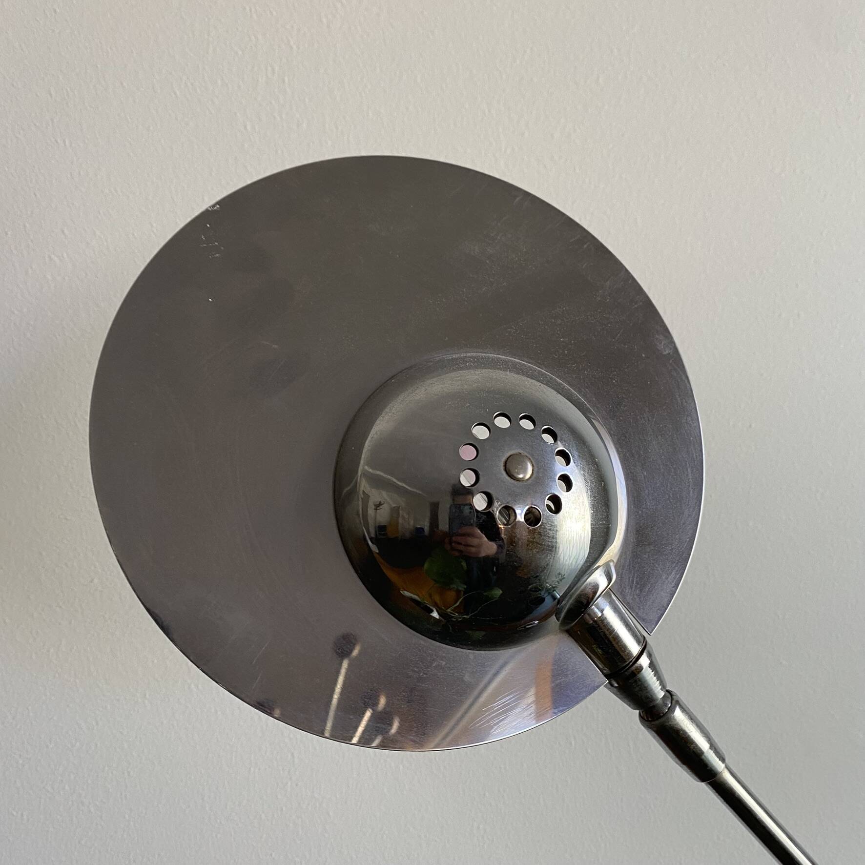 Aluminor chrome balance desk lamp in Space Age style